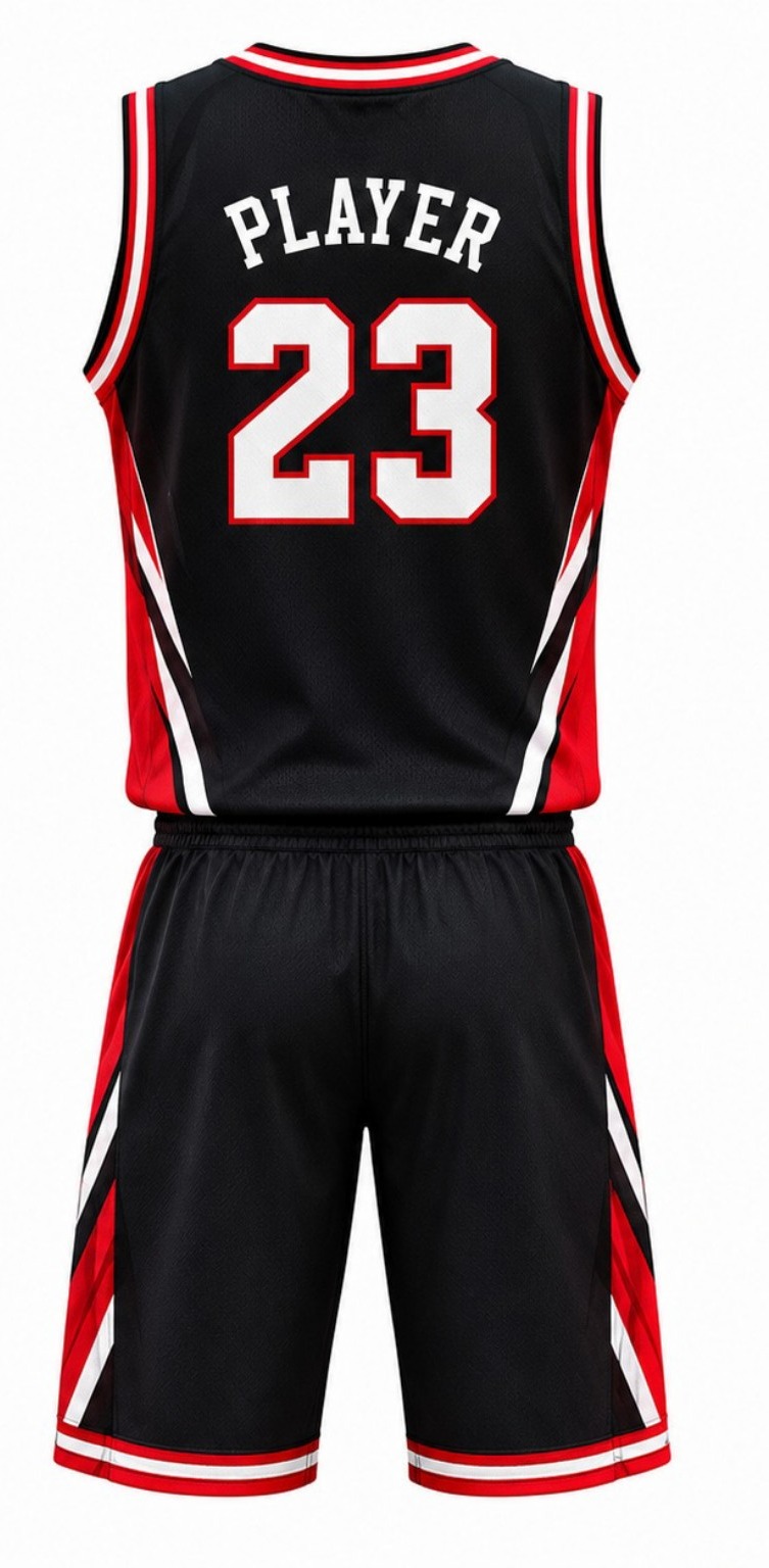 Basketball Court Uniform back view